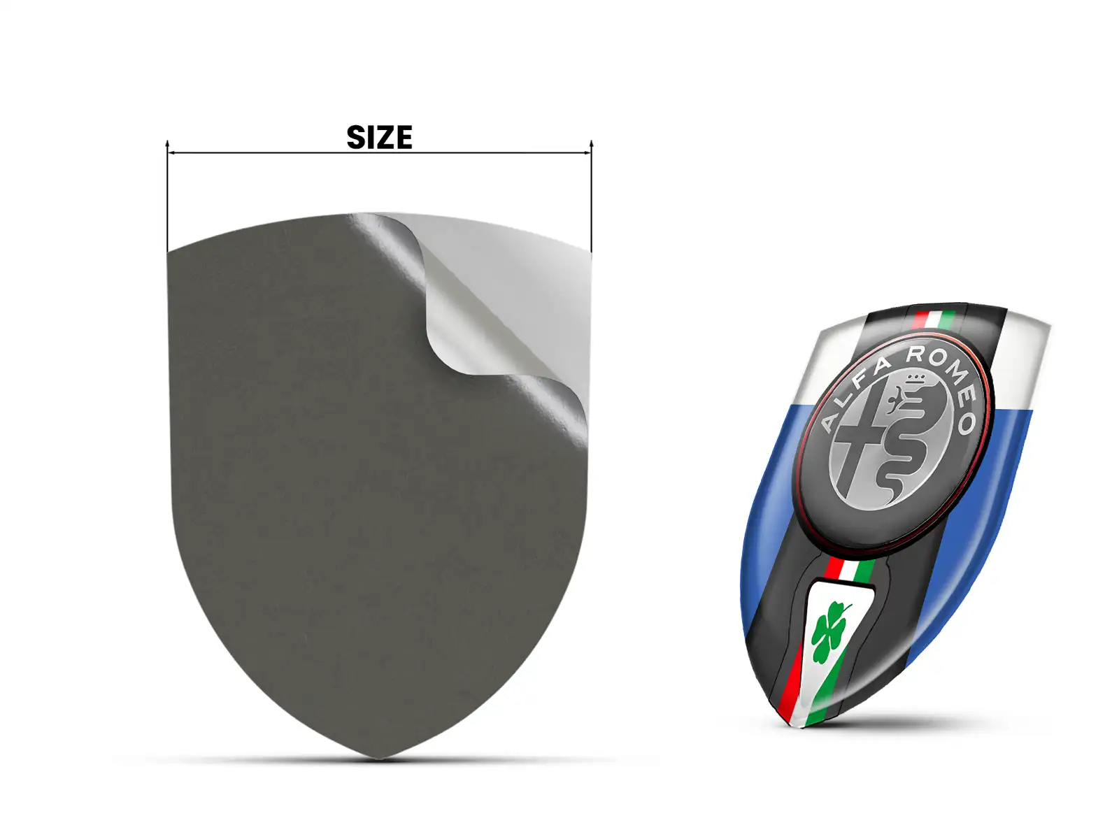 Alfa Romeo Etichetta Impermeabile Sportiva Regolabile Sobria